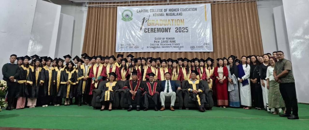 Dignitaries and others with the graduating students of CCHE on September 2.